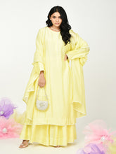 Load image into Gallery viewer, Yellow Chaav Pleated Kurta Set
