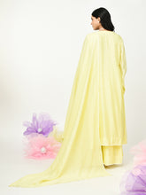 Load image into Gallery viewer, Yellow Chaav Pleated Kurta Set
