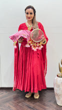 Load image into Gallery viewer, Red Chand Anarkali Set
