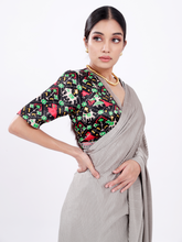 Load image into Gallery viewer, Grey Cocktail Saree
