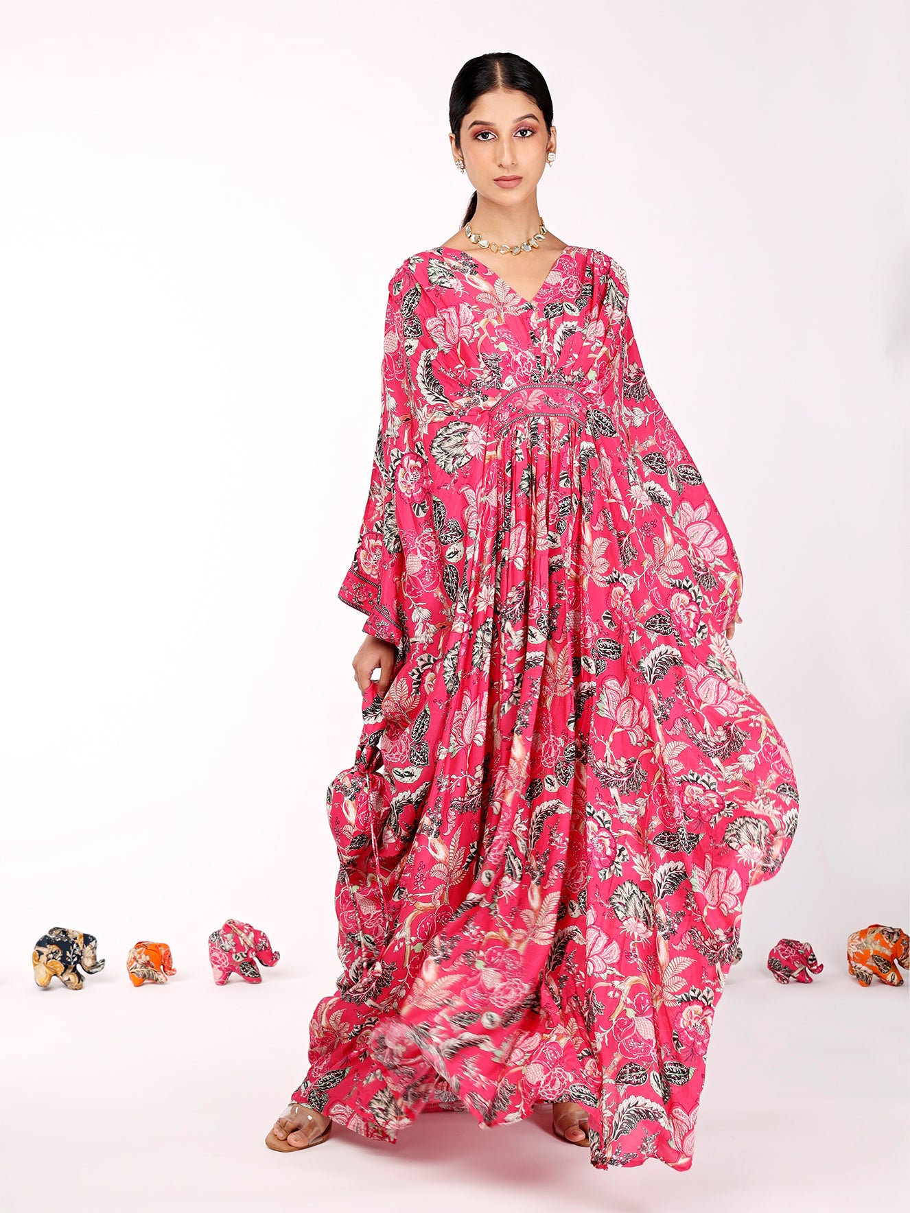 Pink Bahaar Kaftan