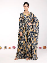 Load image into Gallery viewer, Navy Blue Bahaar Kaftan
