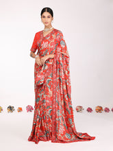 Load image into Gallery viewer, Red Bahaar Saree
