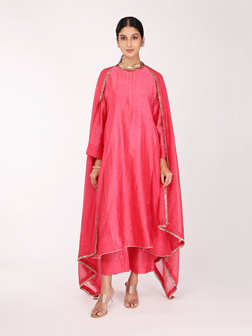 Pink Chand Embroidered Kurta Set