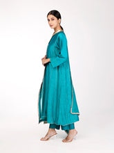 Load image into Gallery viewer, Teal Chand Embroidered Kurta Set
