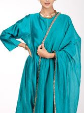 Load image into Gallery viewer, Teal Chand Embroidered Kurta Set
