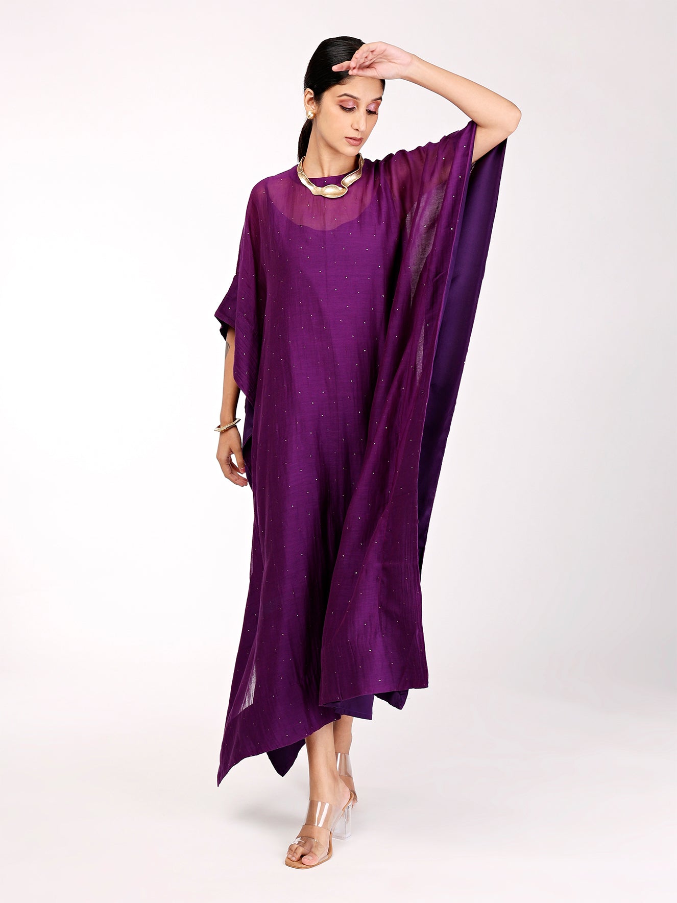 Deep Purple Chand Kaftan