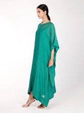 Load image into Gallery viewer, Rama Green Chand Kaftan
