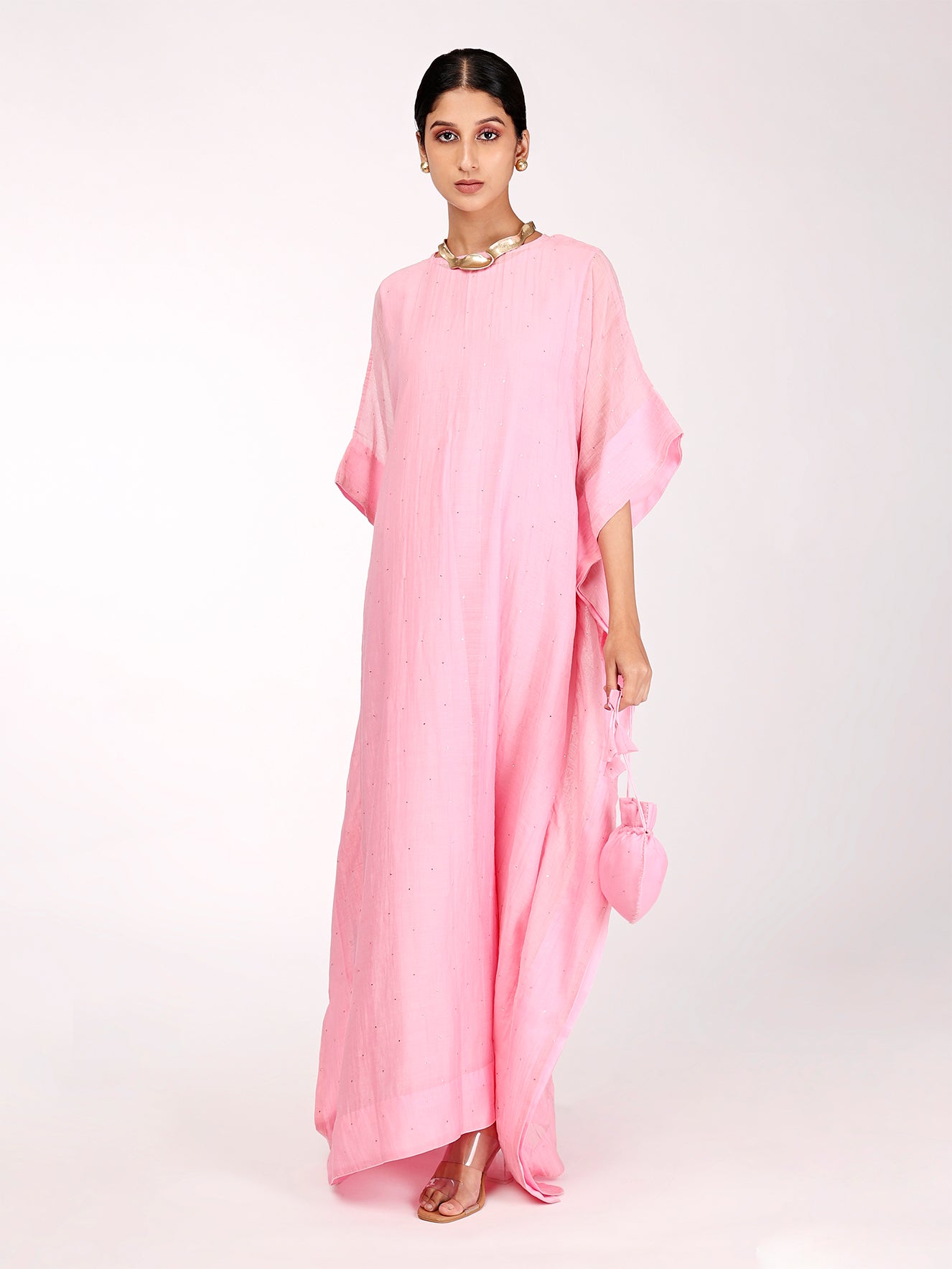 Baby Pink Chand Kaftan