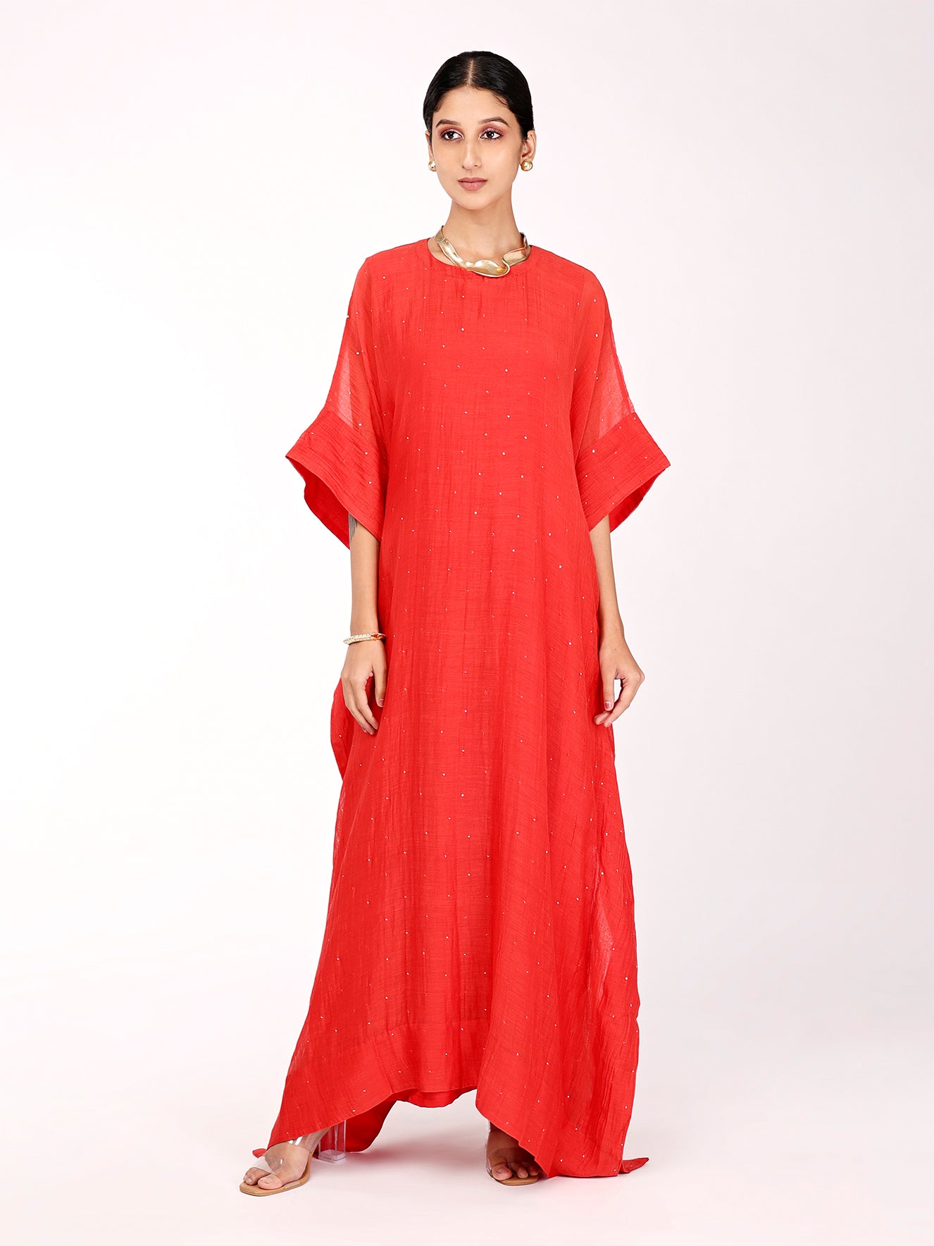 Red Chand Kaftan