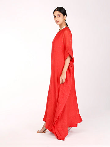 Red Chand Kaftan