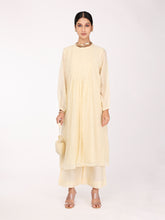 Load image into Gallery viewer, Cream Chand Pleated Kurta Set
