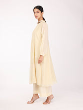 Load image into Gallery viewer, Cream Chand Pleated Kurta Set
