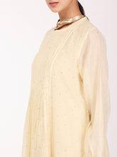 Load image into Gallery viewer, Cream Chand Pleated Kurta Set
