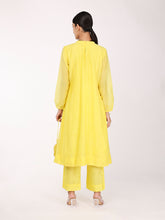 Load image into Gallery viewer, Yellow Chand Pleated Kurta Set
