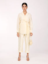 Load image into Gallery viewer, Cream Chand Wrap Co-ord Set
