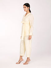 Load image into Gallery viewer, Cream Chand Wrap Co-ord Set
