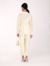 Load image into Gallery viewer, Cream Chand Wrap Co-ord Set
