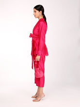 Load image into Gallery viewer, Hot Pink Chand Wrap Co-ord Set
