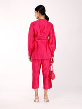 Load image into Gallery viewer, Hot Pink Chand Wrap Co-ord Set
