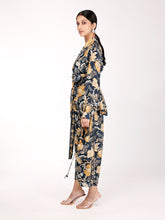 Load image into Gallery viewer, Navy Blue Bahaar Wrap Co-ord Set
