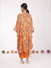 Load image into Gallery viewer, Orange Bagh Kaftan Tunic Set
