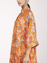 Load image into Gallery viewer, Orange Bagh Kaftan Tunic Set
