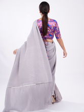 Load image into Gallery viewer, Purple Cocktail Saree
